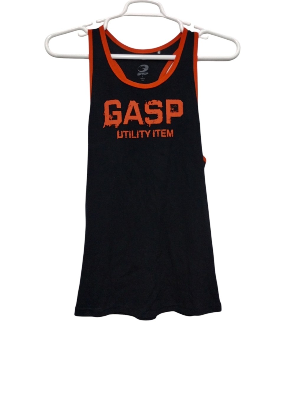 GASP Ribbed T-Back Men's L Run Gym Workout Outdoor Tank